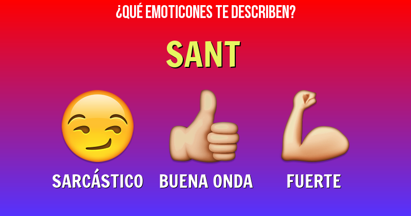 Que emoticones describen a sant - Descubre cuáles emoticones te describen