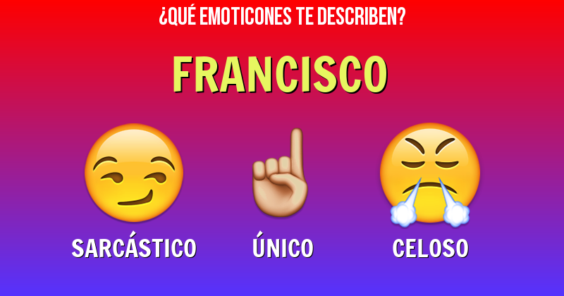 Que emoticones describen a francisco - Descubre cuáles emoticones te describen