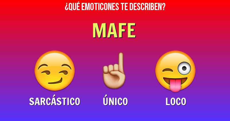 Que emoticones describen a mafe - Descubre cuáles emoticones te describen