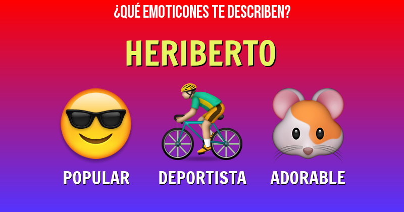 Que emoticones describen a heriberto - Descubre cuáles emoticones te describen