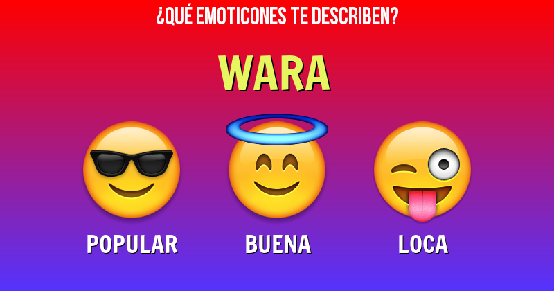 Que emoticones describen a wara - Descubre cuáles emoticones te describen