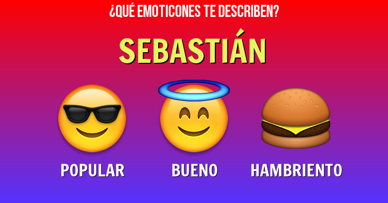 Que emoticones describen a sebastián - Descubre cuáles emoticones te describen