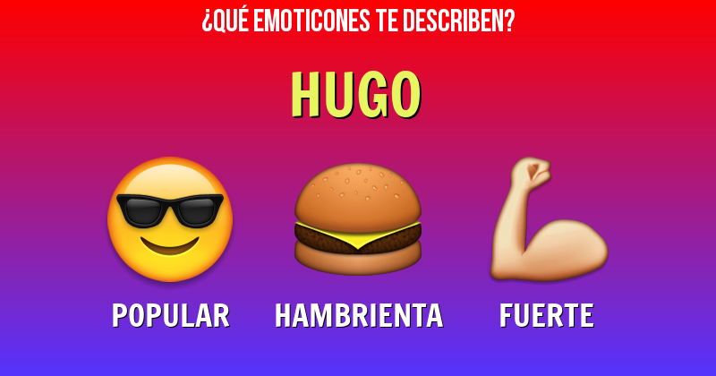 Que emoticones describen a hugo - Descubre cuáles emoticones te describen