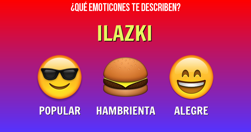 Que emoticones describen a ilazki - Descubre cuáles emoticones te describen