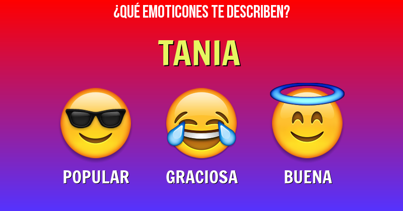 Que emoticones describen a tania - Descubre cuáles emoticones te describen