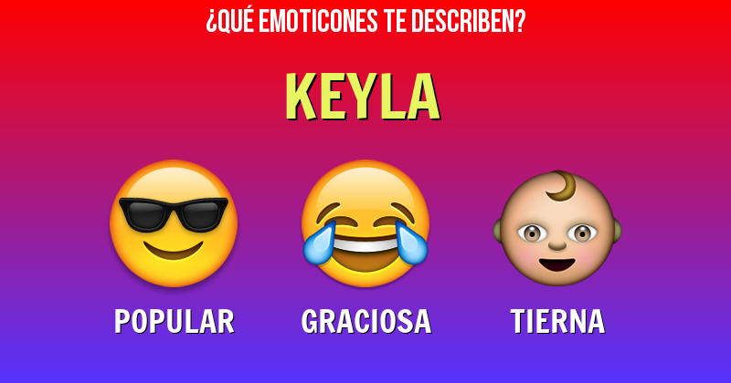 Que emoticones describen a keyla - Descubre cuáles emoticones te describen