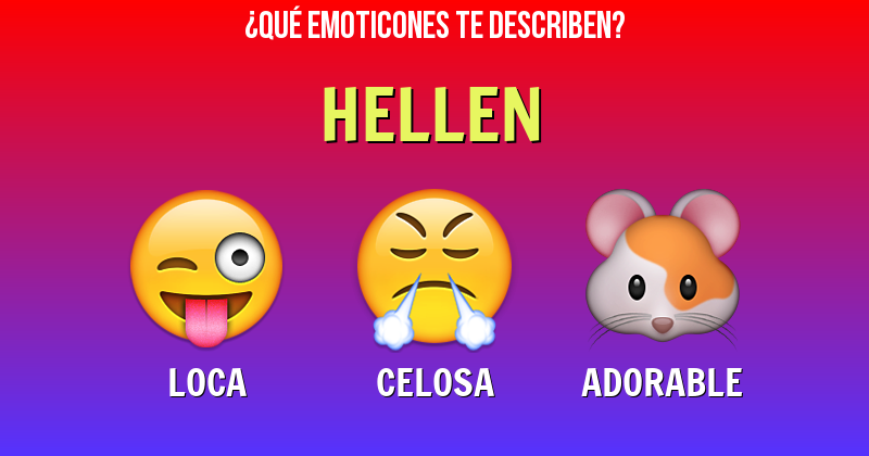 Que emoticones describen a hellen - Descubre cuáles emoticones te describen
