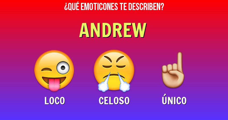 Que emoticones describen a andrew - Descubre cuáles emoticones te describen