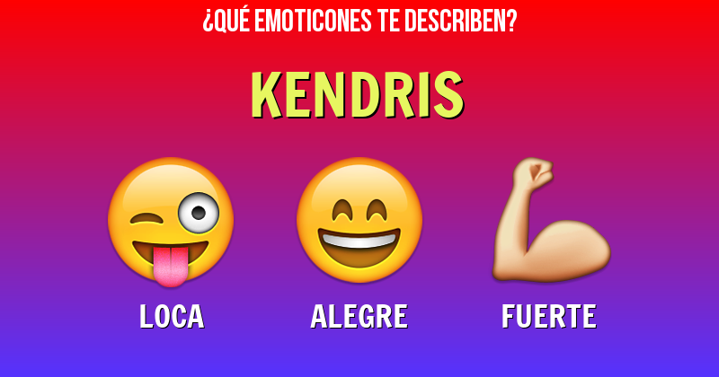 Que emoticones describen a kendris - Descubre cuáles emoticones te describen