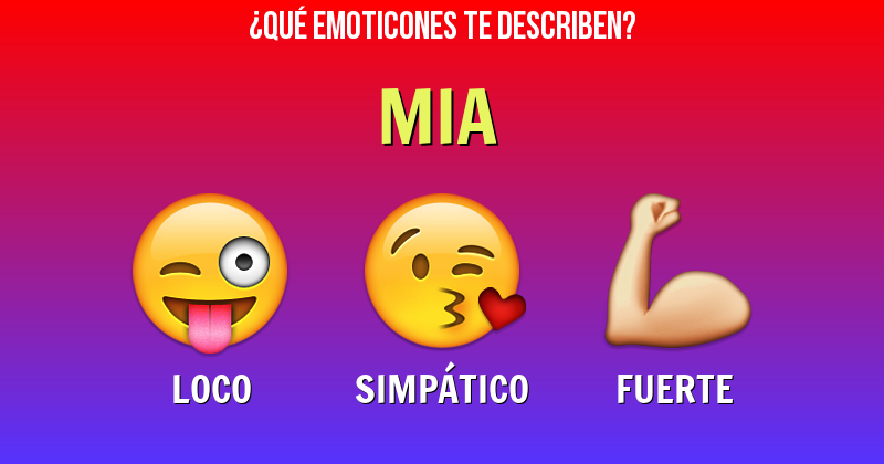 Que emoticones describen a mia - Descubre cuáles emoticones te describen