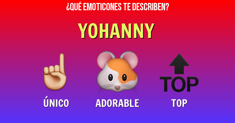 Que emoticones describen a yohanny - Descubre cuáles emoticones te describen