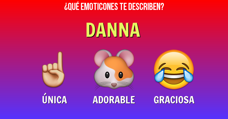 Que emoticones describen a danna - Descubre cuáles emoticones te describen
