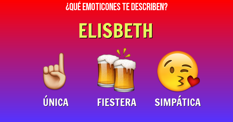 Que emoticones describen a elisbeth - Descubre cuáles emoticones te describen