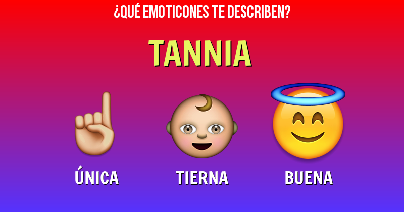 Que emoticones describen a tannia - Descubre cuáles emoticones te describen