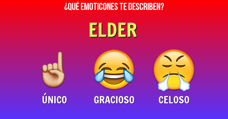 Que emoticones describen a elder - Descubre cuáles emoticones te describen