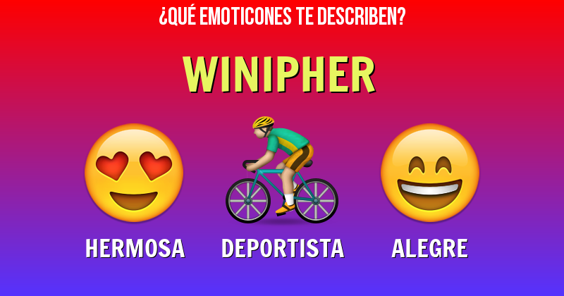 Que emoticones describen a winipher - Descubre cuáles emoticones te describen