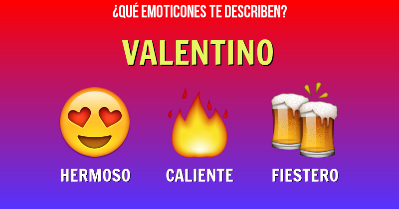 Que emoticones describen a valentino - Descubre cuáles emoticones te describen