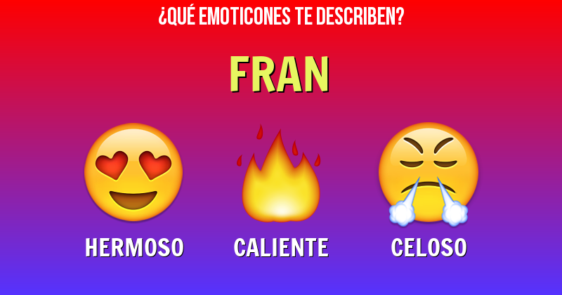Que emoticones describen a fran - Descubre cuáles emoticones te describen