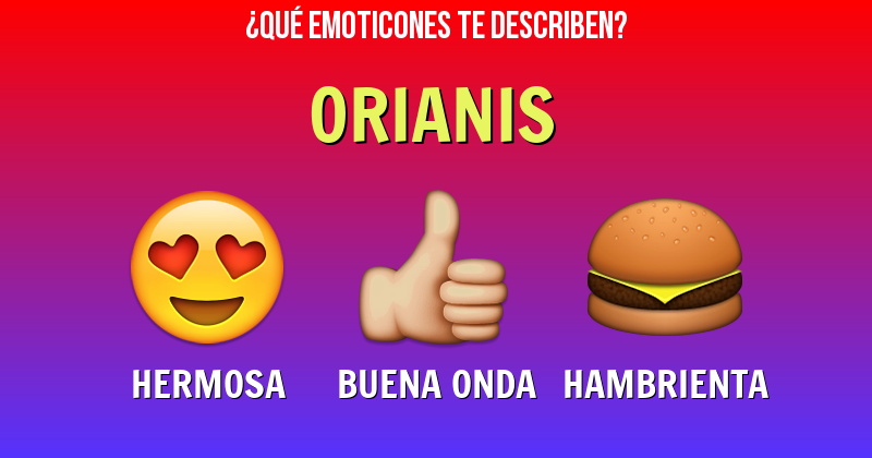 Que emoticones describen a orianis - Descubre cuáles emoticones te describen
