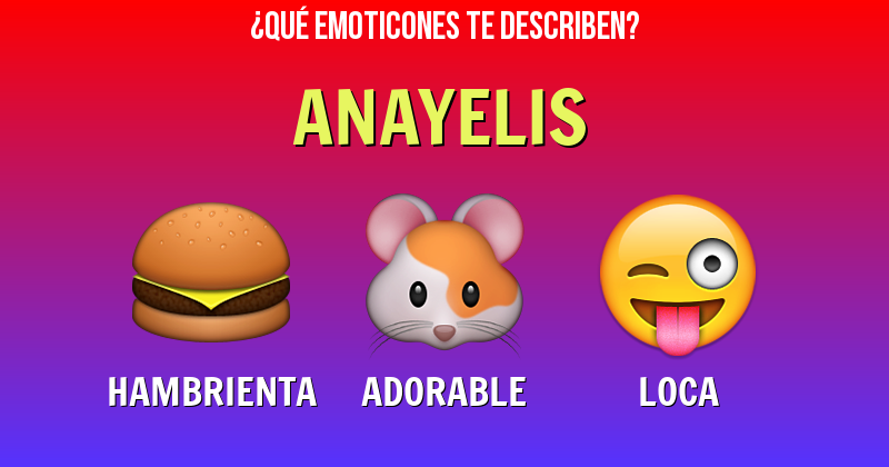 Que emoticones describen a anayelis - Descubre cuáles emoticones te describen