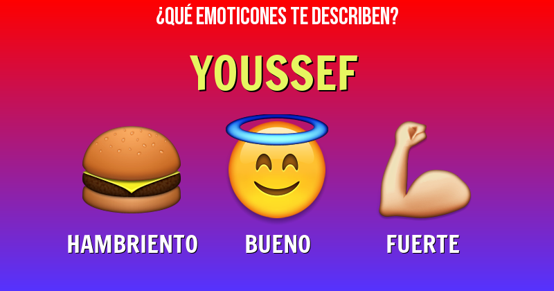 Que emoticones describen a youssef - Descubre cuáles emoticones te describen
