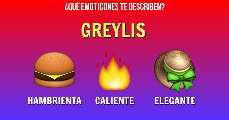 Que emoticones describen a greylis - Descubre cuáles emoticones te describen