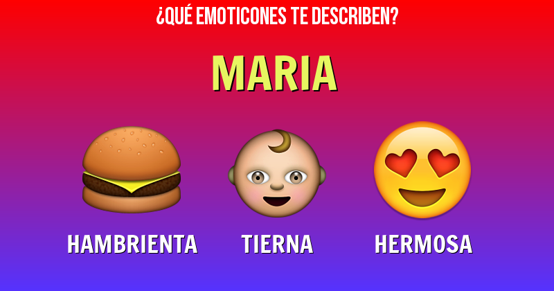 Que emoticones describen a maria - Descubre cuáles emoticones te describen