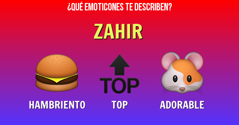 Que emoticones describen a zahir - Descubre cuáles emoticones te describen