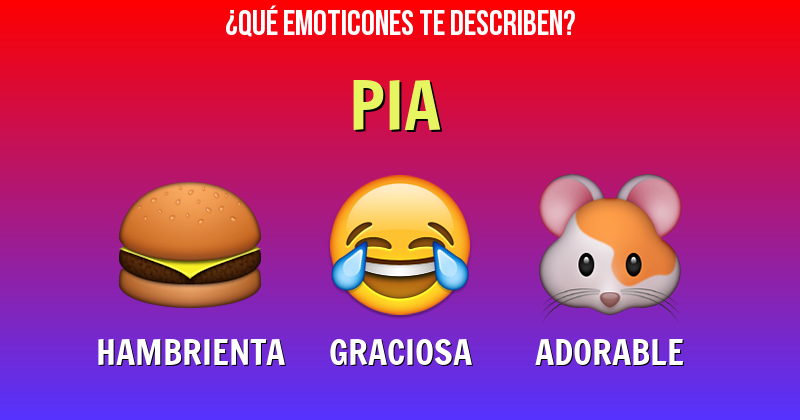 Que emoticones describen a pia - Descubre cuáles emoticones te describen