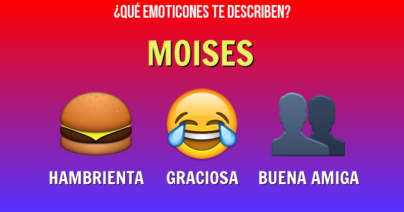 Que emoticones describen a moises - Descubre cuáles emoticones te describen