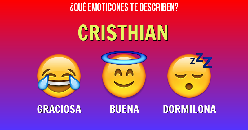 Que emoticones describen a cristhian - Descubre cuáles emoticones te describen