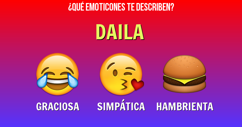 Que emoticones describen a daila - Descubre cuáles emoticones te describen
