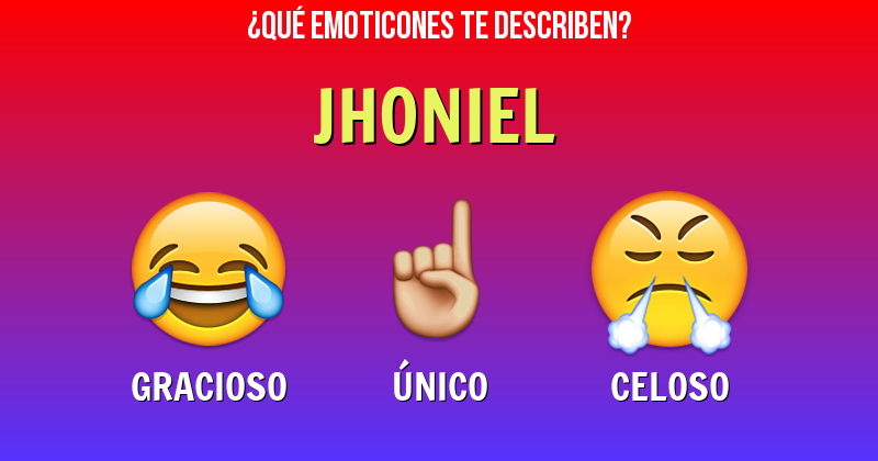 Que emoticones describen a jhoniel - Descubre cuáles emoticones te describen