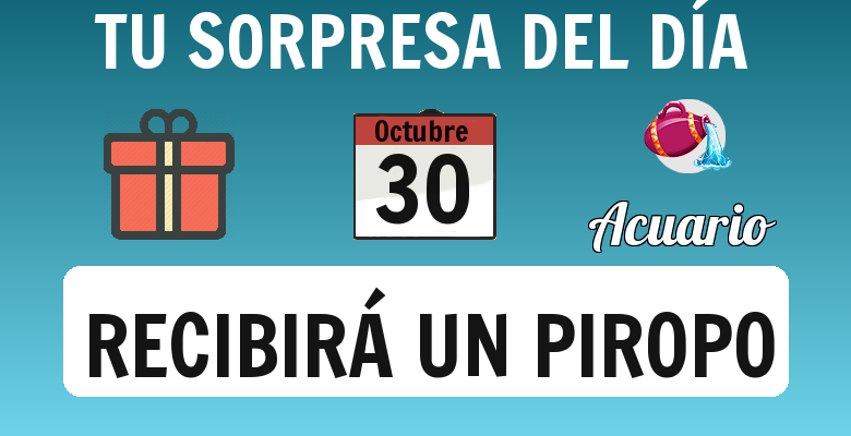 Sorpresa del día para: Acuario - Descubre la tuya!